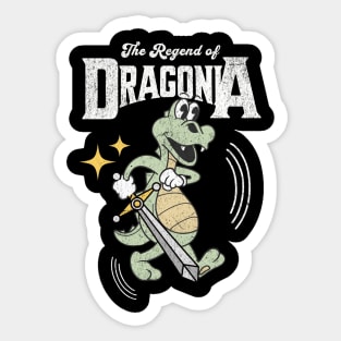 The regend of dragonia Sticker